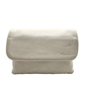 MINICAT Cream Faux Leather Multipocket Crossbody
